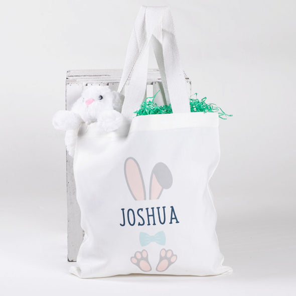 Bunny Ears Tote - Blue Bowtie