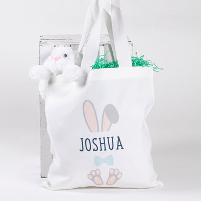 Bunny Ears Tote - Blue Bowtie