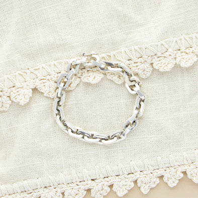 Without a Doubt Silver Plated Bracelet- 7"