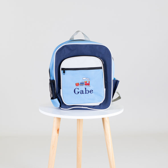 Toddler IO Loves Backpack - Blue and Navy