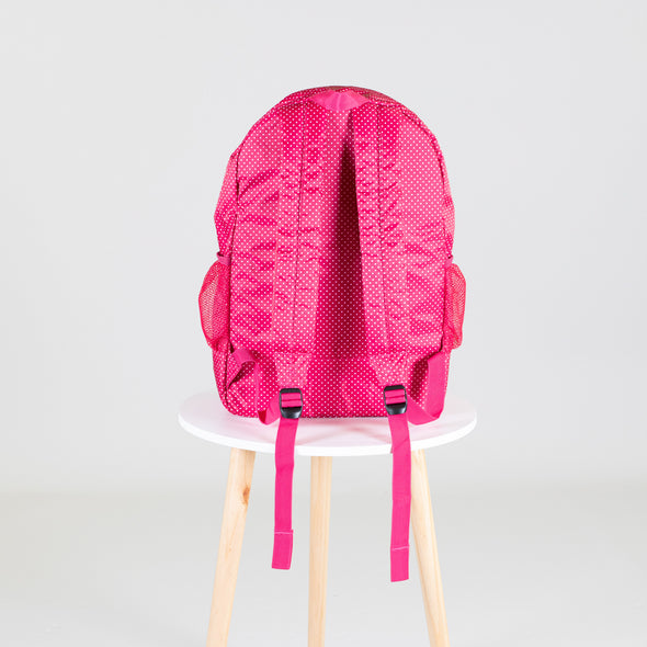 Polka Dot Backpack - Pink