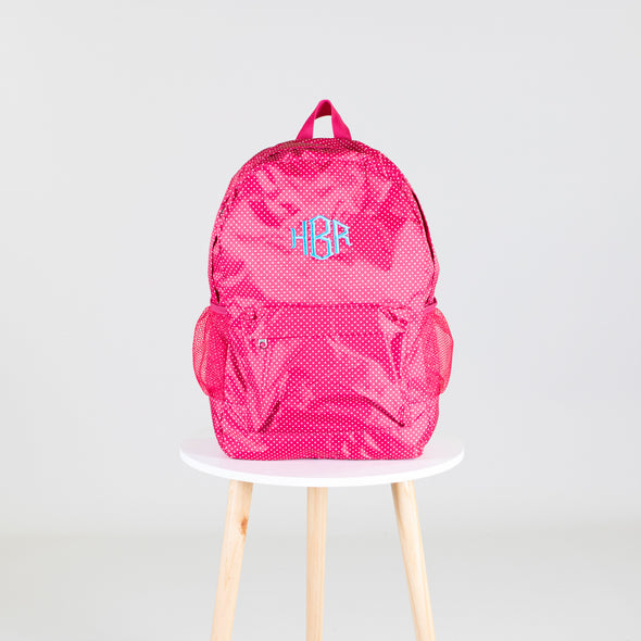 Polka Dot Backpack - Pink