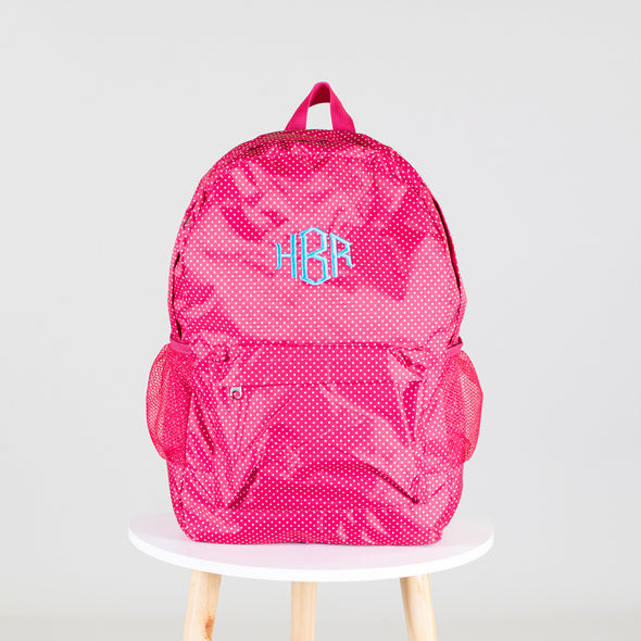 Polka Dot Backpack - Pink