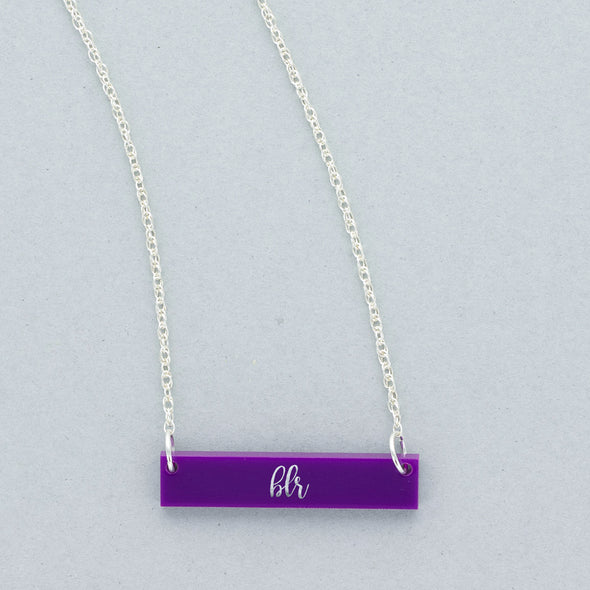 Acrylic Bar Necklace