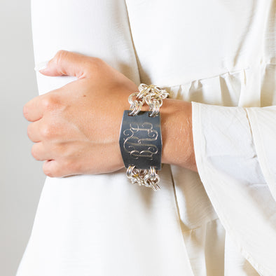 Vintage Silver & Silver Plated The Athena Bracelet