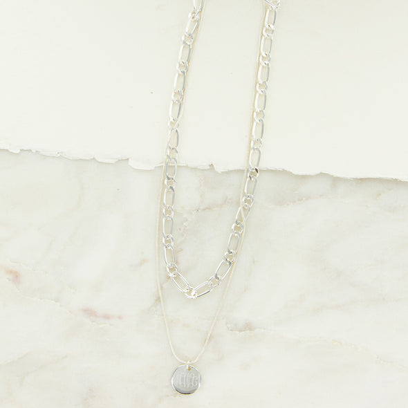 Do You Love Me Necklace- Silvertone