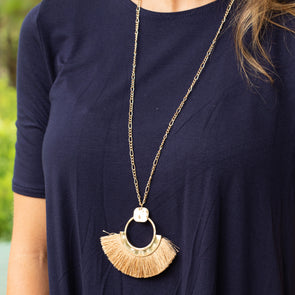 Gold Dust Necklace - Golden Beige