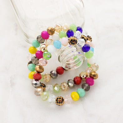 Tiger Eye Bracelet Stack - Multicolor