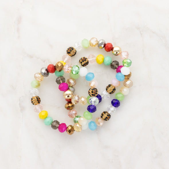 Tiger Eye Bracelet Stack - Multicolor