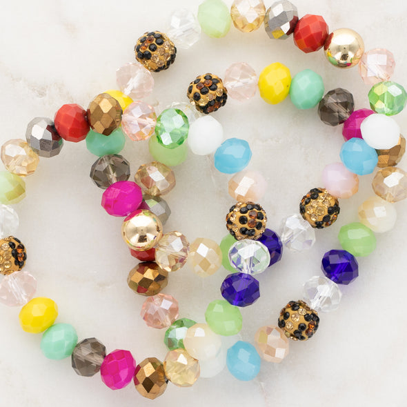 Tiger Eye Bracelet Stack - Multicolor