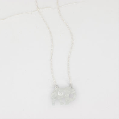 Elephant Acrylic Necklace