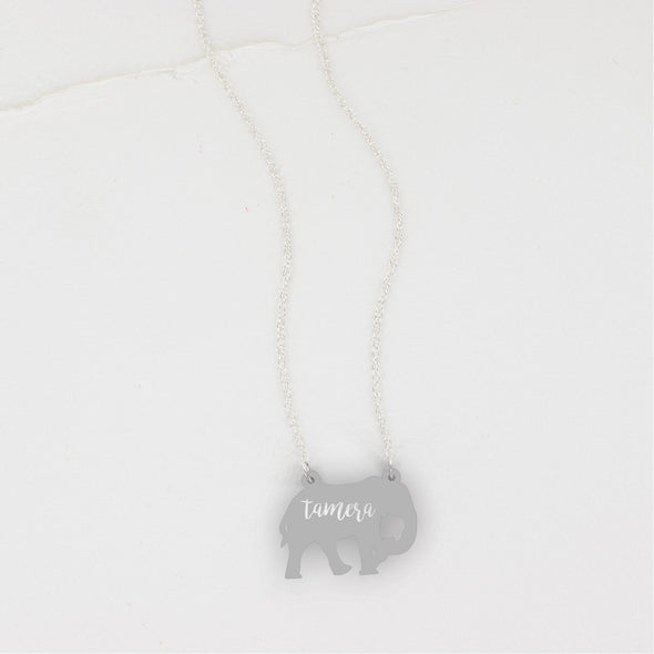 Elephant Acrylic Necklace