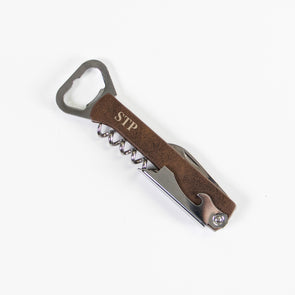 Leatherette Cork Opener Multi-Tool