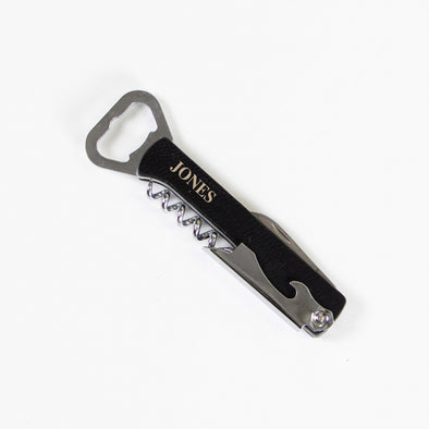 Leatherette Cork Opener Multi-Tool