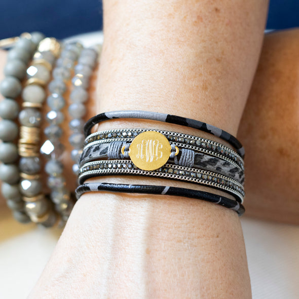 Welcome to the Jungle Bracelet Stack - Black