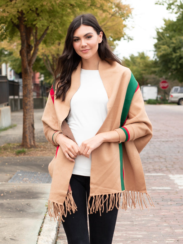 New York Stroll Striped Shawl