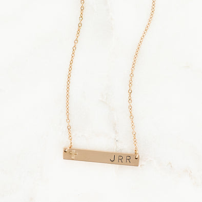 Forever Stamped Cross Necklace