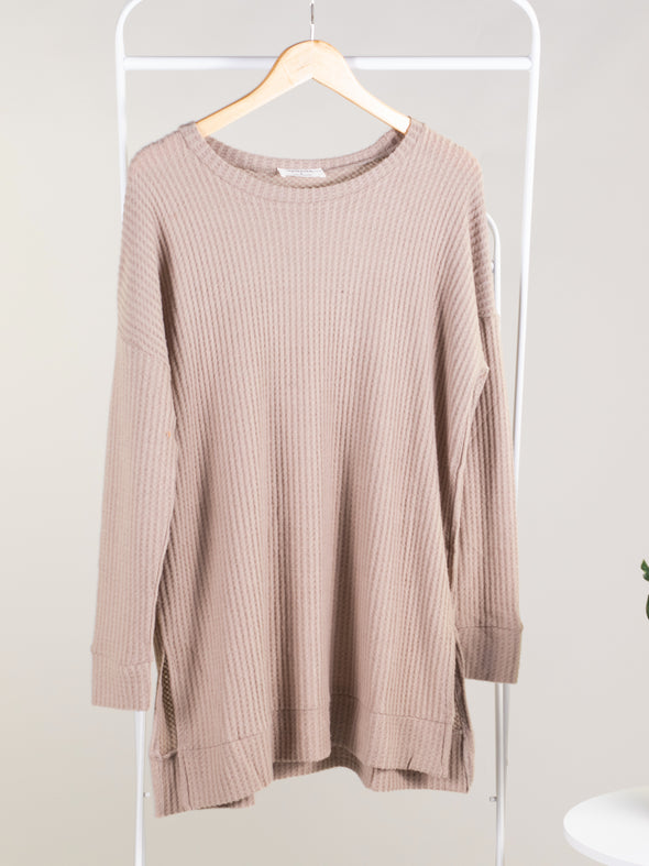 Confident and Carefree Round Neck Sweater - Royal