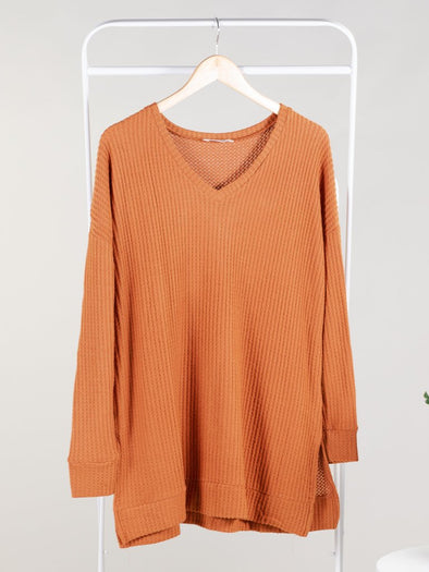 Yes You Need It V-Neck Sweater - Rose