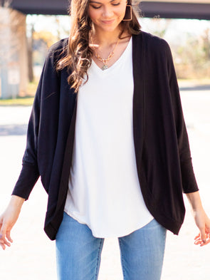 Lovefool Wrap Cardigan - Black