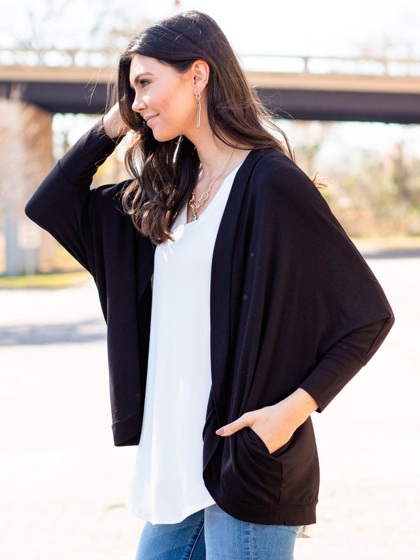 Lovefool Wrap Cardigan - Black