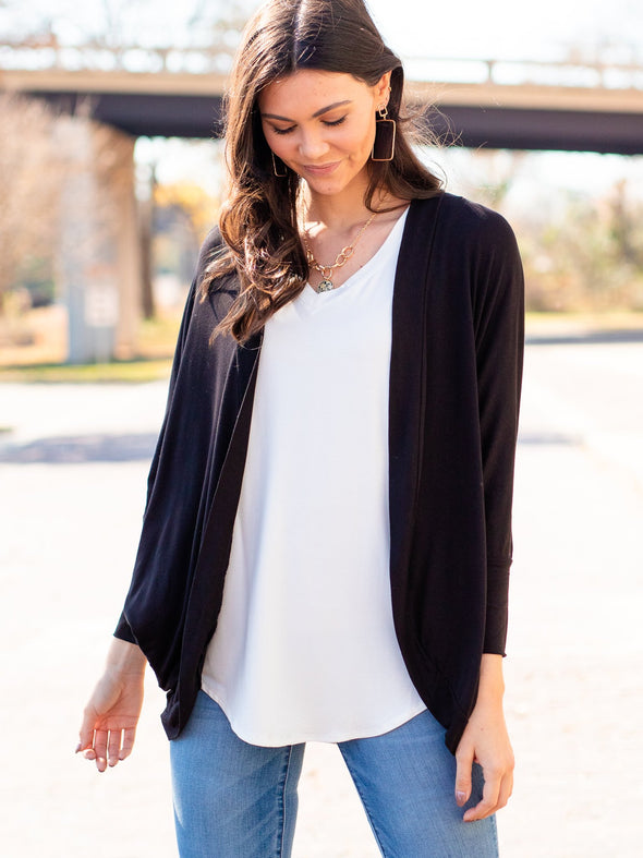 Lovefool Wrap Cardigan - Black