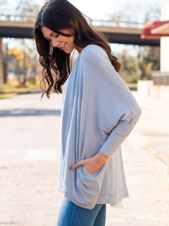 Lovefool Wrap Cardigan - Gray