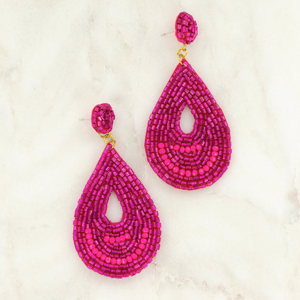 Sparkle and Shine Earrings - Red