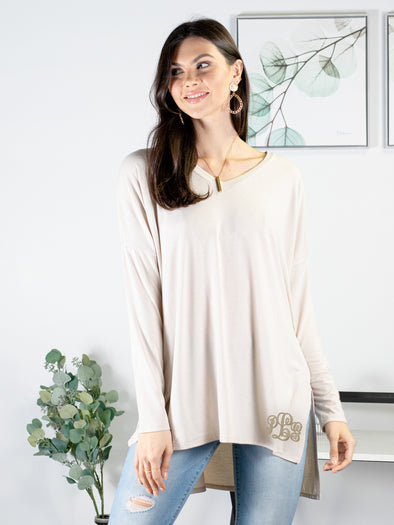 Time After Time Tunic - Beige