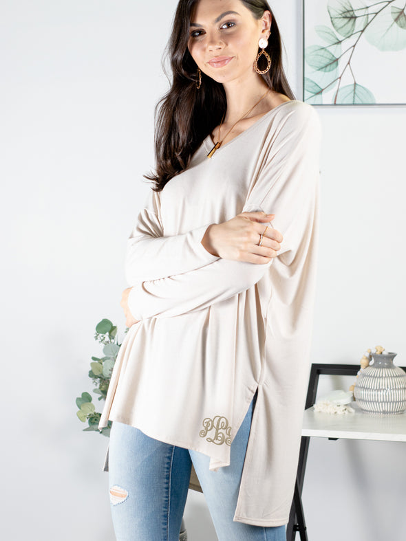 Time After Time Tunic - Beige