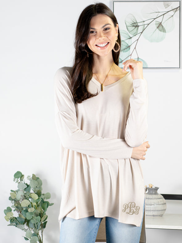 Time After Time Tunic - Beige