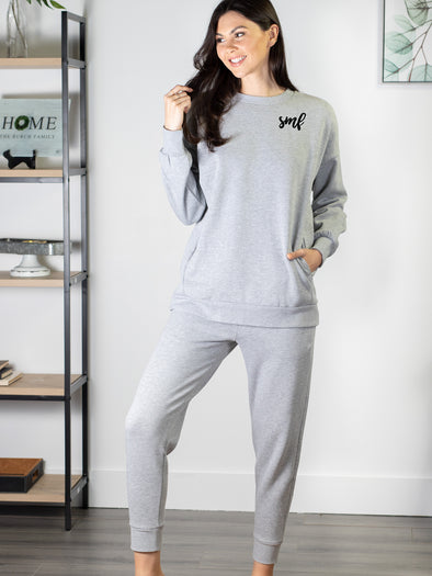 Don't Sweat It Jogger Set - Grey