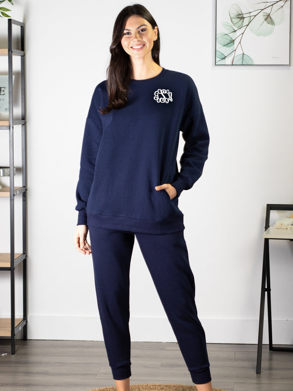 Don't Sweat It Jogger Set - Navy