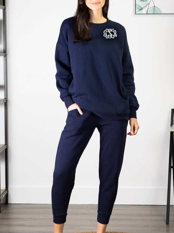 Don't Sweat It Jogger Set - Navy