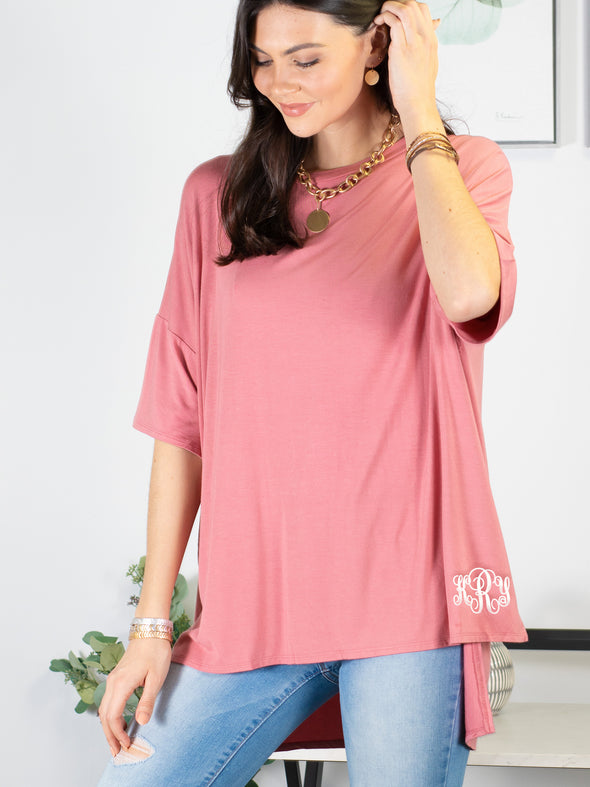 I Bet You Think About Me Tunic - Pink