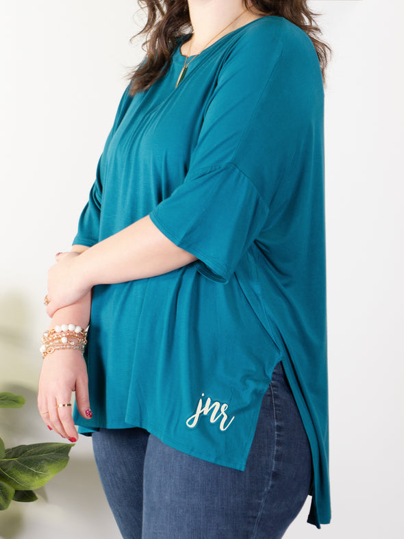 I Bet You Think About Me Tunic - Dark Teal