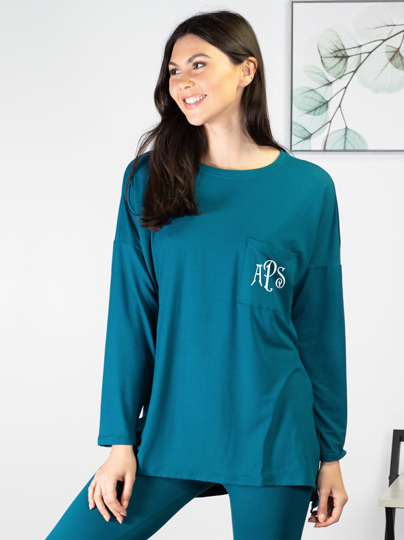 Time to Unwind Tunic & Leggings Set -  Dark Teal