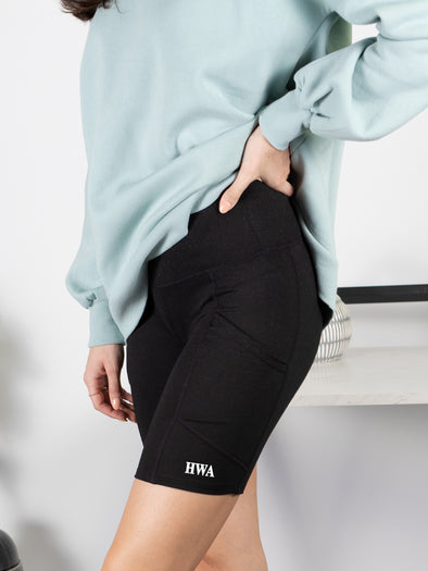 Keep Going Biker Shorts - Black