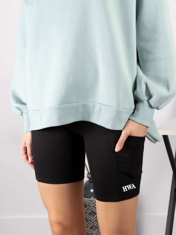 Keep Going Biker Shorts - Black