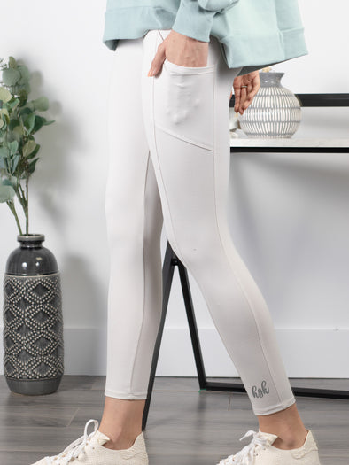 Crushing Goals Leggings - Ivory