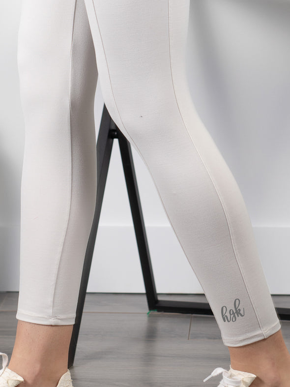 Crushing Goals Leggings - Ivory