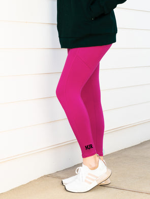 Crushing Goals Leggings - Magenta