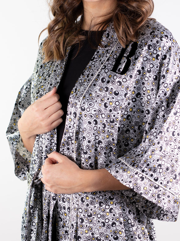 All Alone Kimono Robe - Dotted