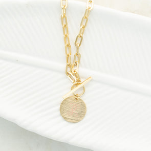 Circles Around This Town Necklace - Gold