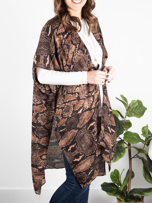 Stop and Stare Kimono - Snakeskin