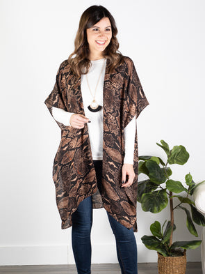 Stop and Stare Kimono - Snakeskin