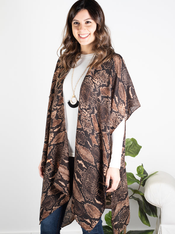 Stop and Stare Kimono - Snakeskin