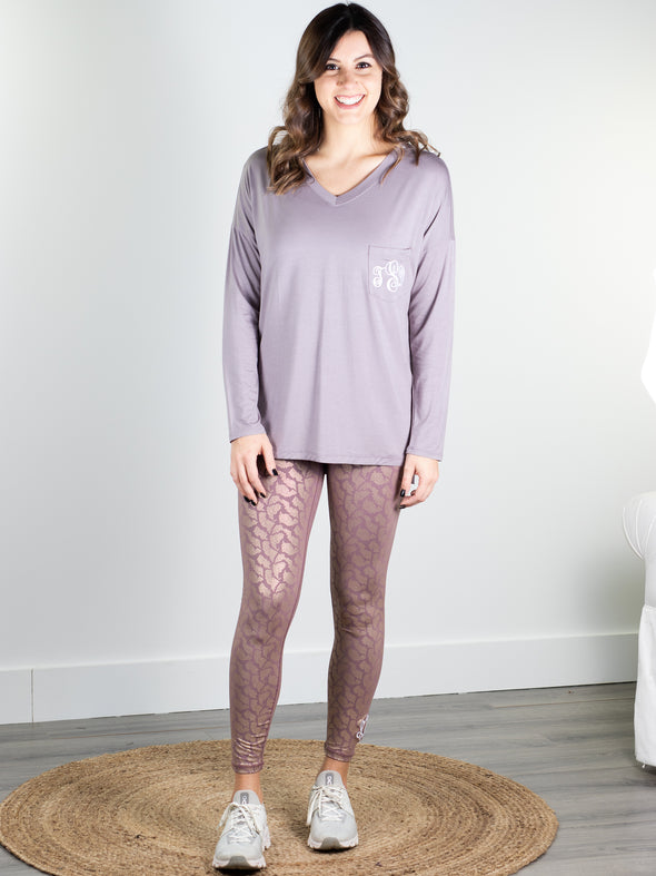 This is How We Do It Leggings - Mauve