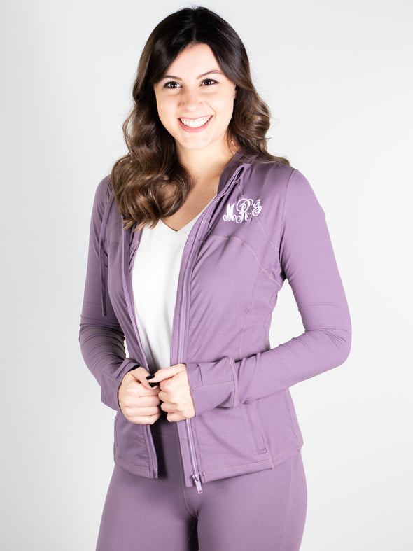 Namaste Yoga Hoodie - Mulberry