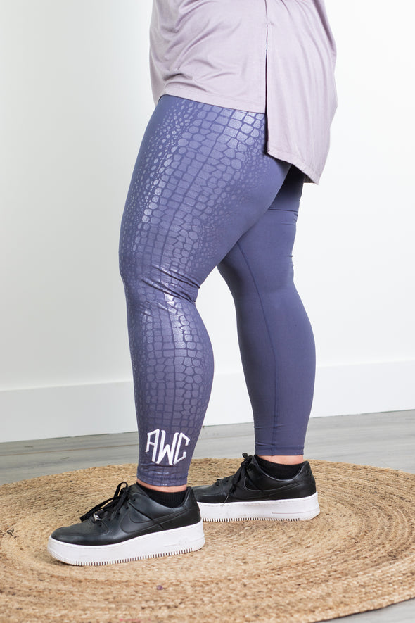 Crocodile Rock Leggings - Vintage Denim